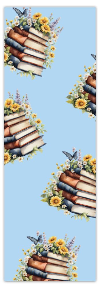 Blue Floral Bookmark