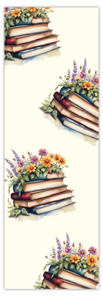 Cream Floral Bookmark